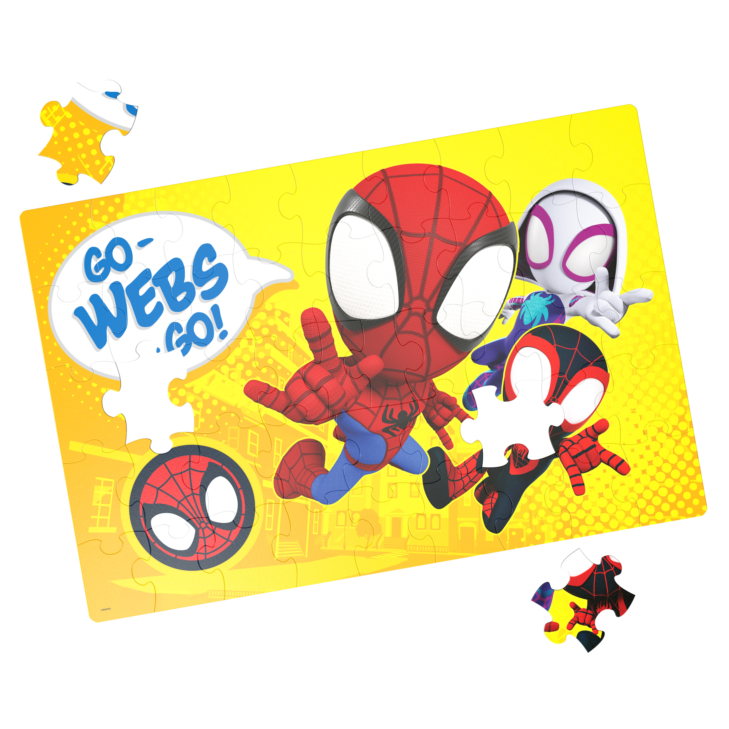 Spidey and Friends 46-piece 3-Foot Floor Puzzle, Spiderman Puzzle for ...