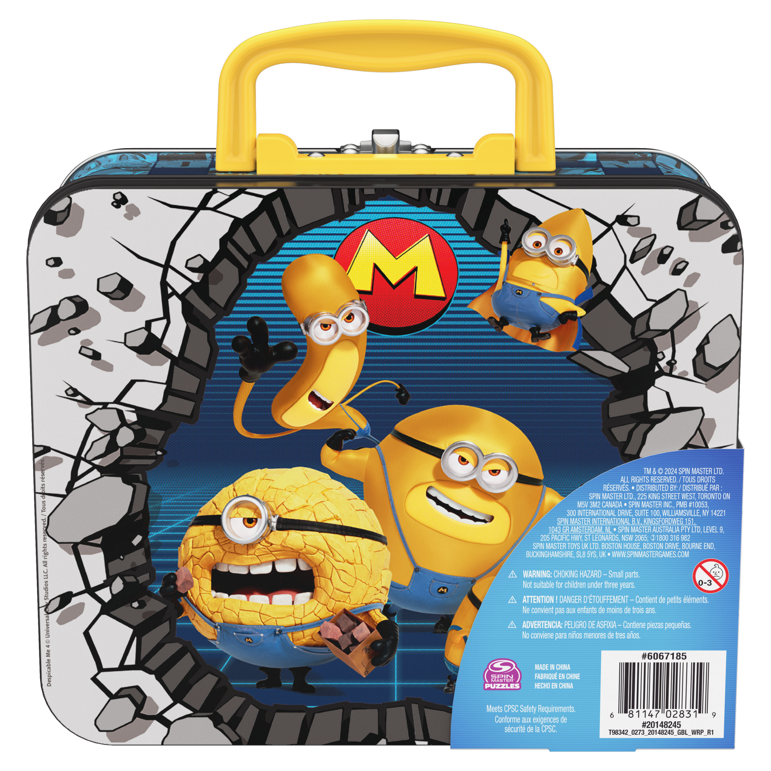 Despicable Me Minions 48 Piece Puzzle in Tin with Handle for Families and Kids Ages 4 and up Spin Master