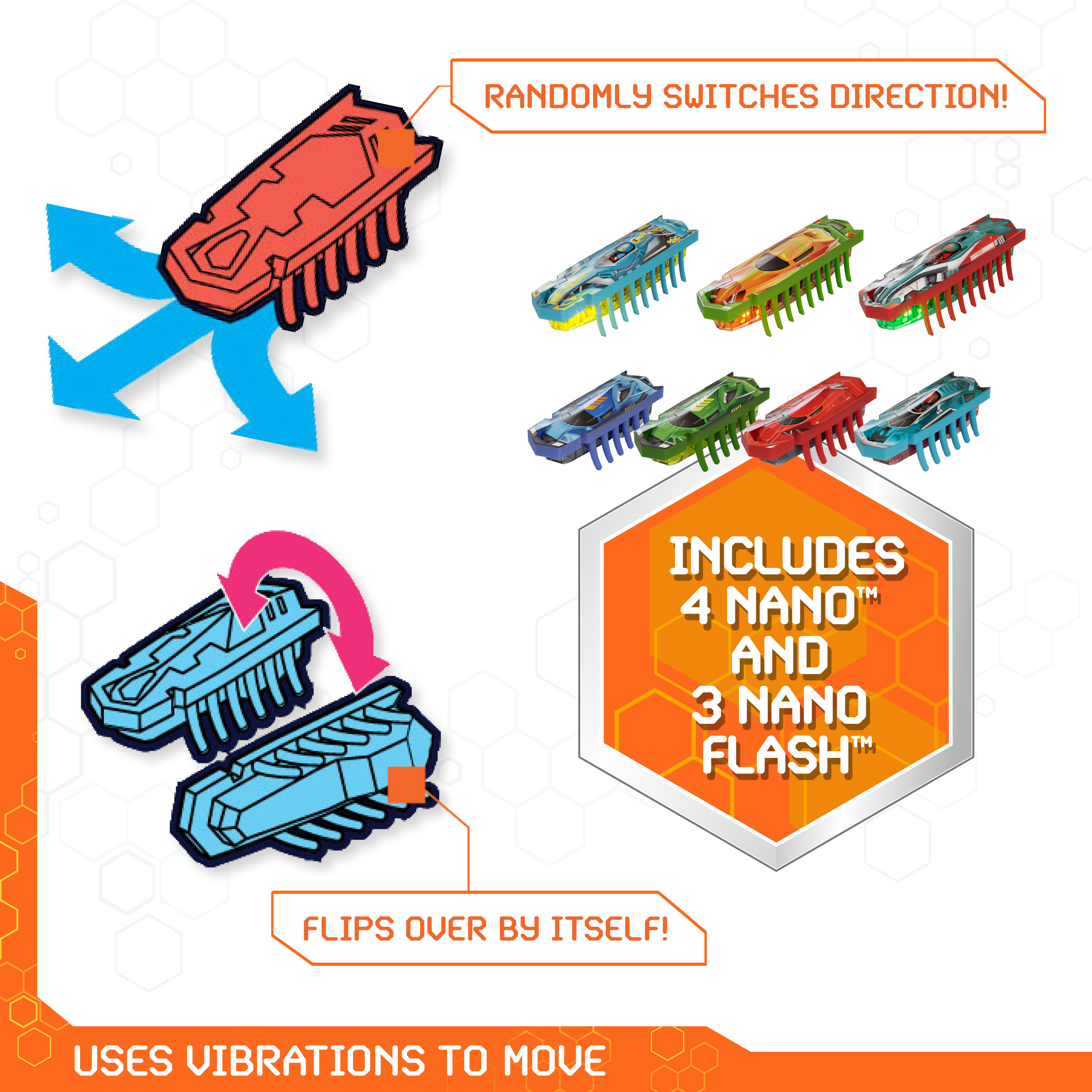 HEX BOTS Nanotopia, Sensory Toys for Kids & Cats with Over 130 Pieces ...