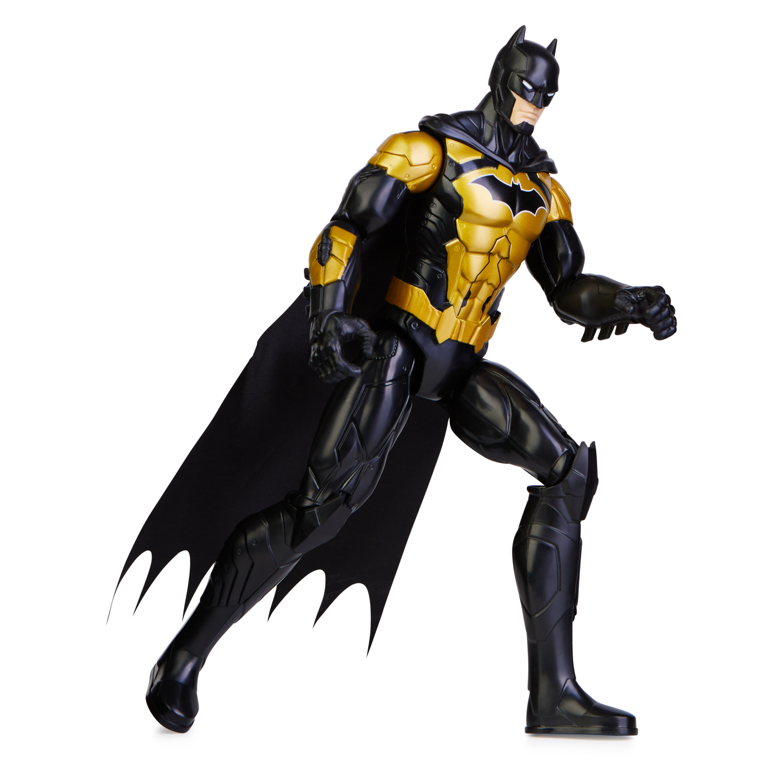 5- バットマン Batman 12-inch Attack Tech Batman Action Figure (Black Suit), Kids