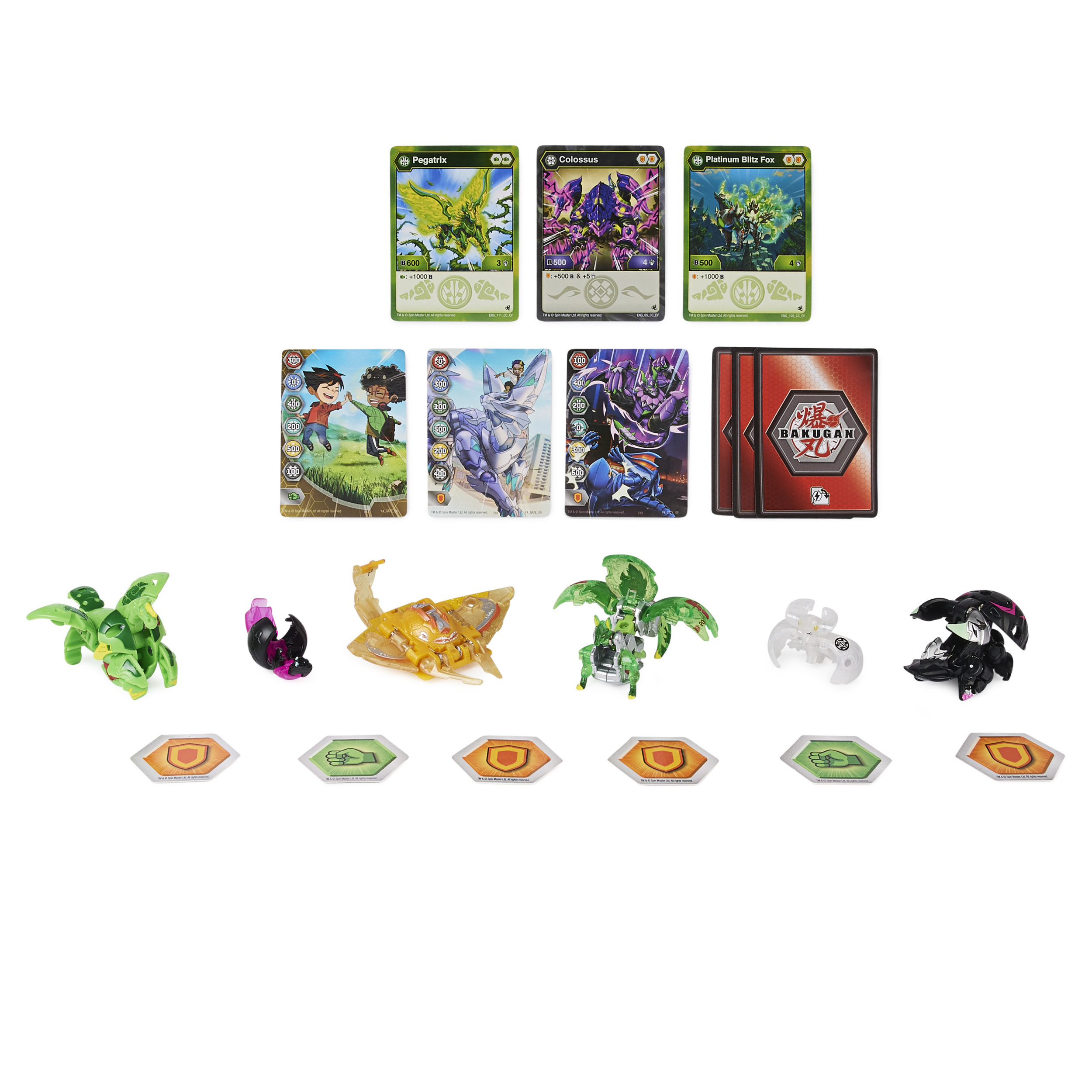 Bakugan Evolutions, Blitz Fox and Stingzer Battle Strike Pack, Includes 6 Bakugan Action Figures, 9 Trading Cards and 8 BakuCores, Kids Toys for Boys, Ages 6 and Up | Spin Master Bakugan Evolutions, Blitz Fox and Stingzer Battle Strike Pack, Includes 6 Bakugan Action Figures, 9 Trading Cards and 8 BakuCores, Kids Toys for Boys, Ages 6 and Up | Spin Master