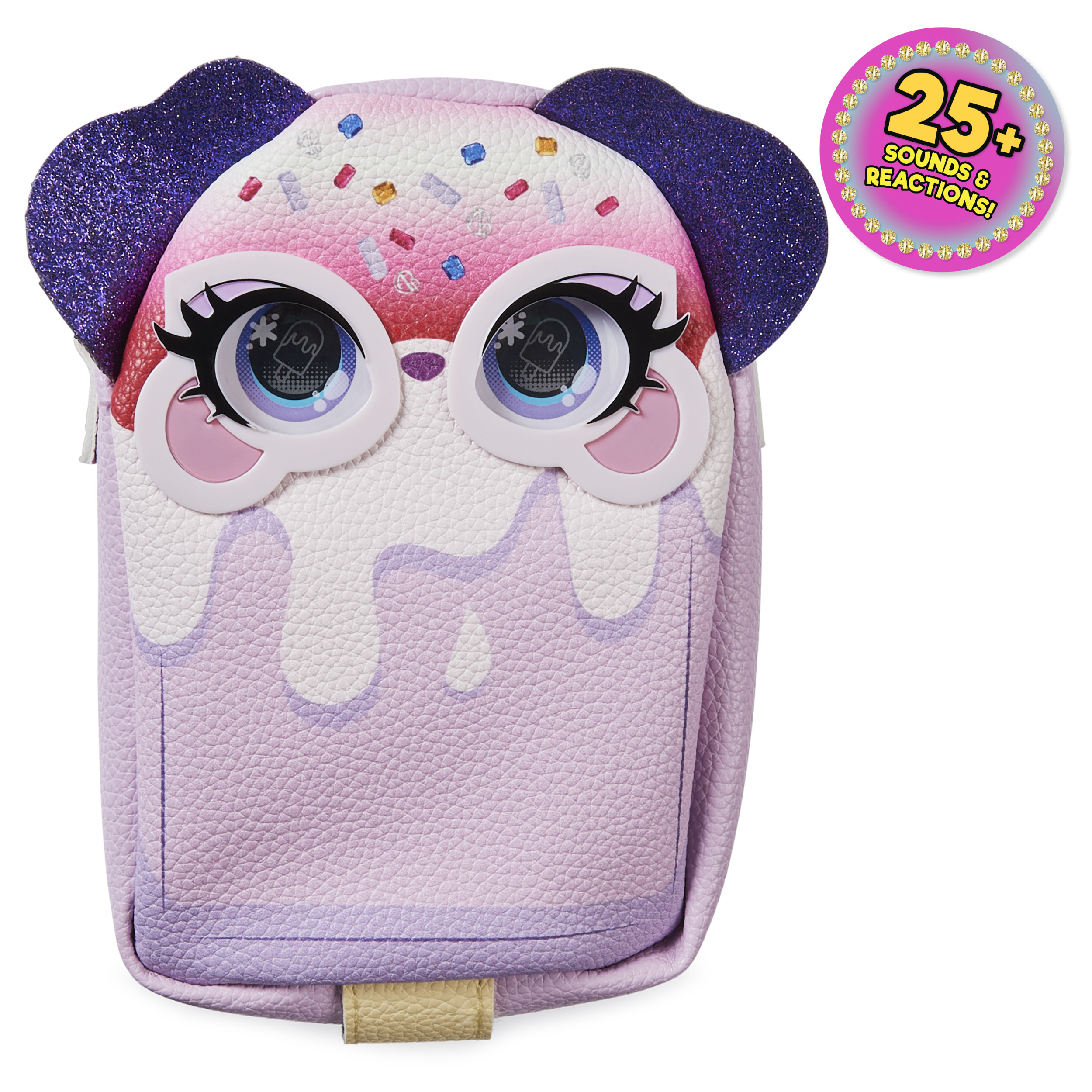 Purse Pets Treat Yo Self Pupsicle Interactive Pet Toy and Handbag with Light up Cheeks over 25 Sounds and Reactions Kids Toys for Girls Spin Master