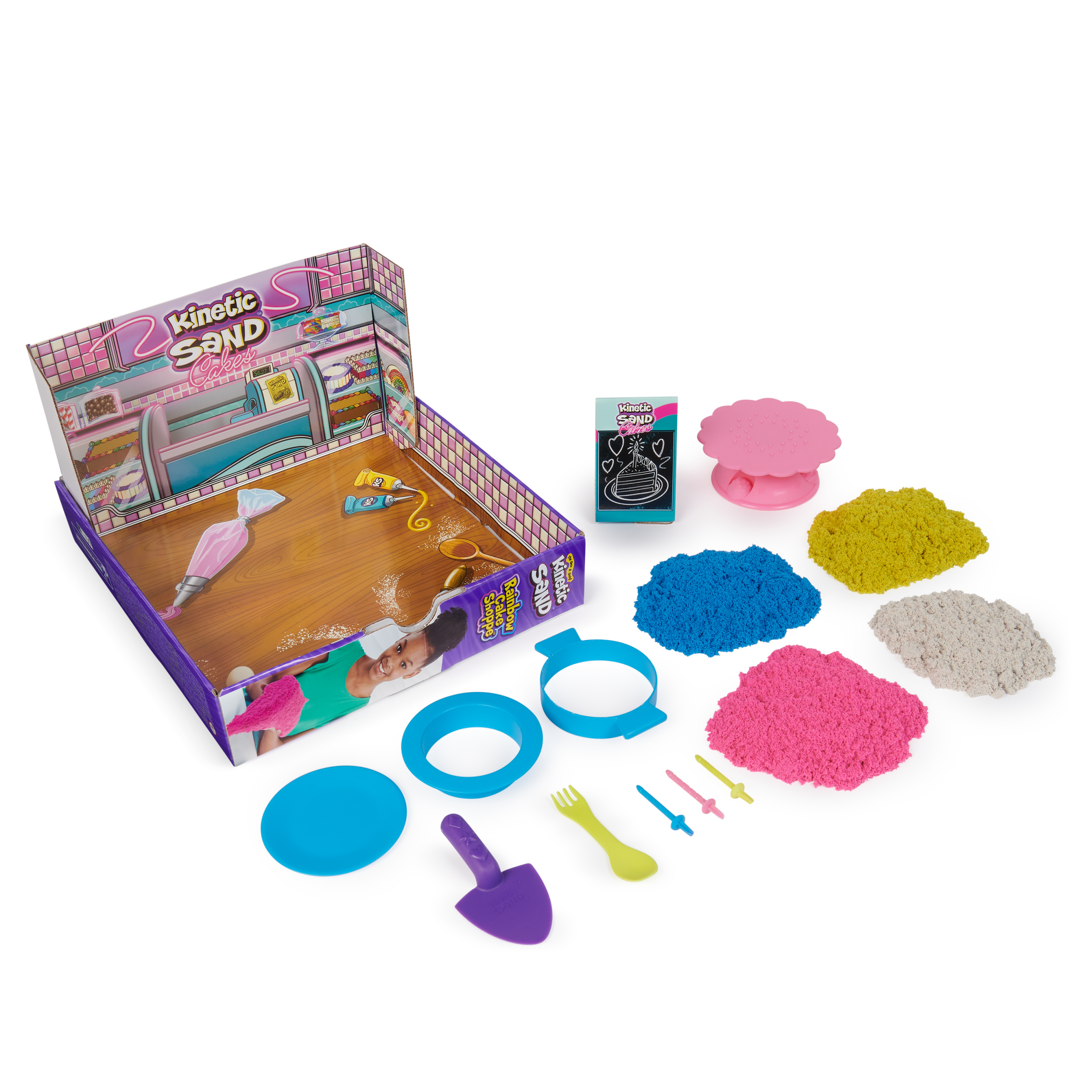 Kinetic Sand Rainbow Cake Shoppe Playset Spin Master