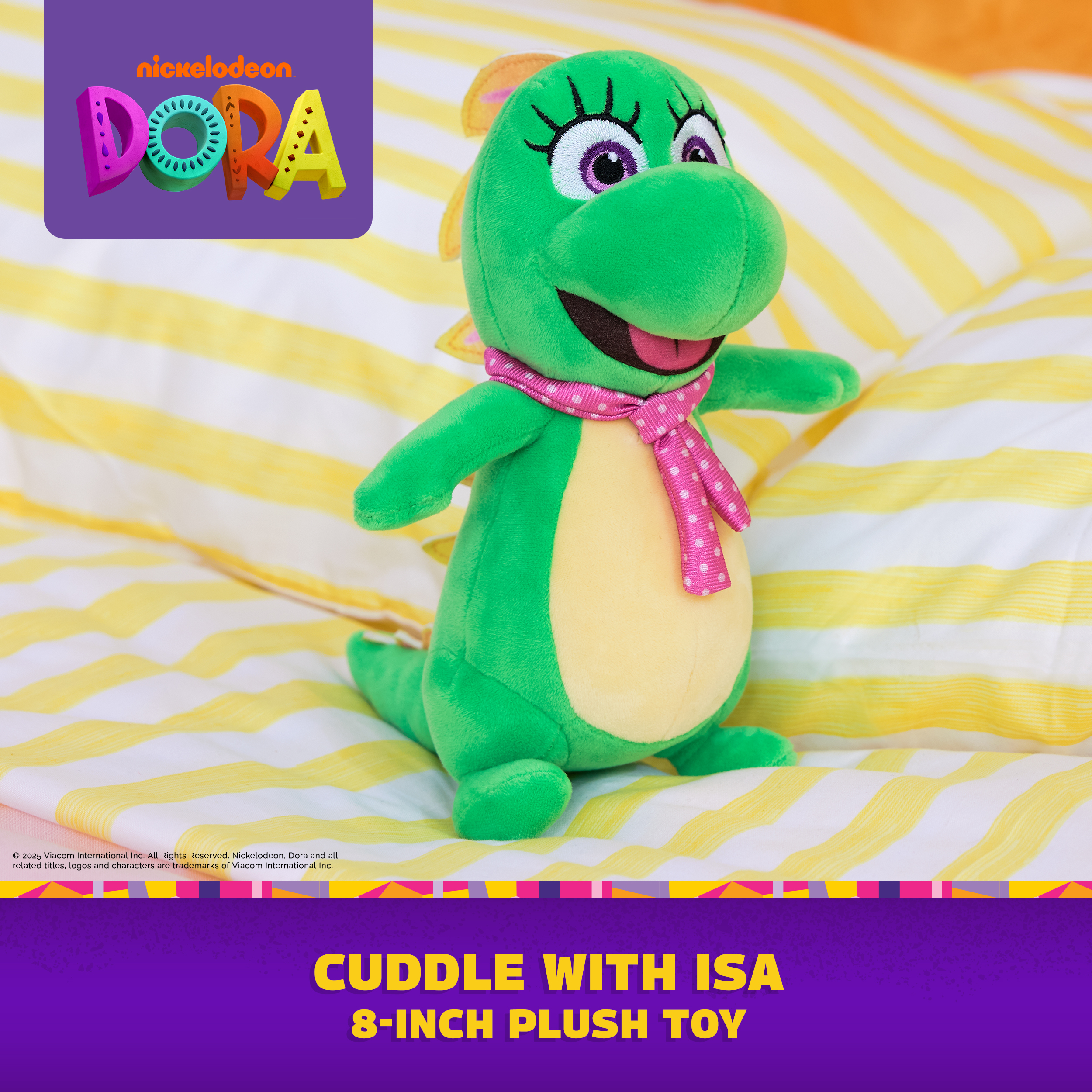 Dora Official Isa Plush Iguana, Educational Toys, Plush Toys
