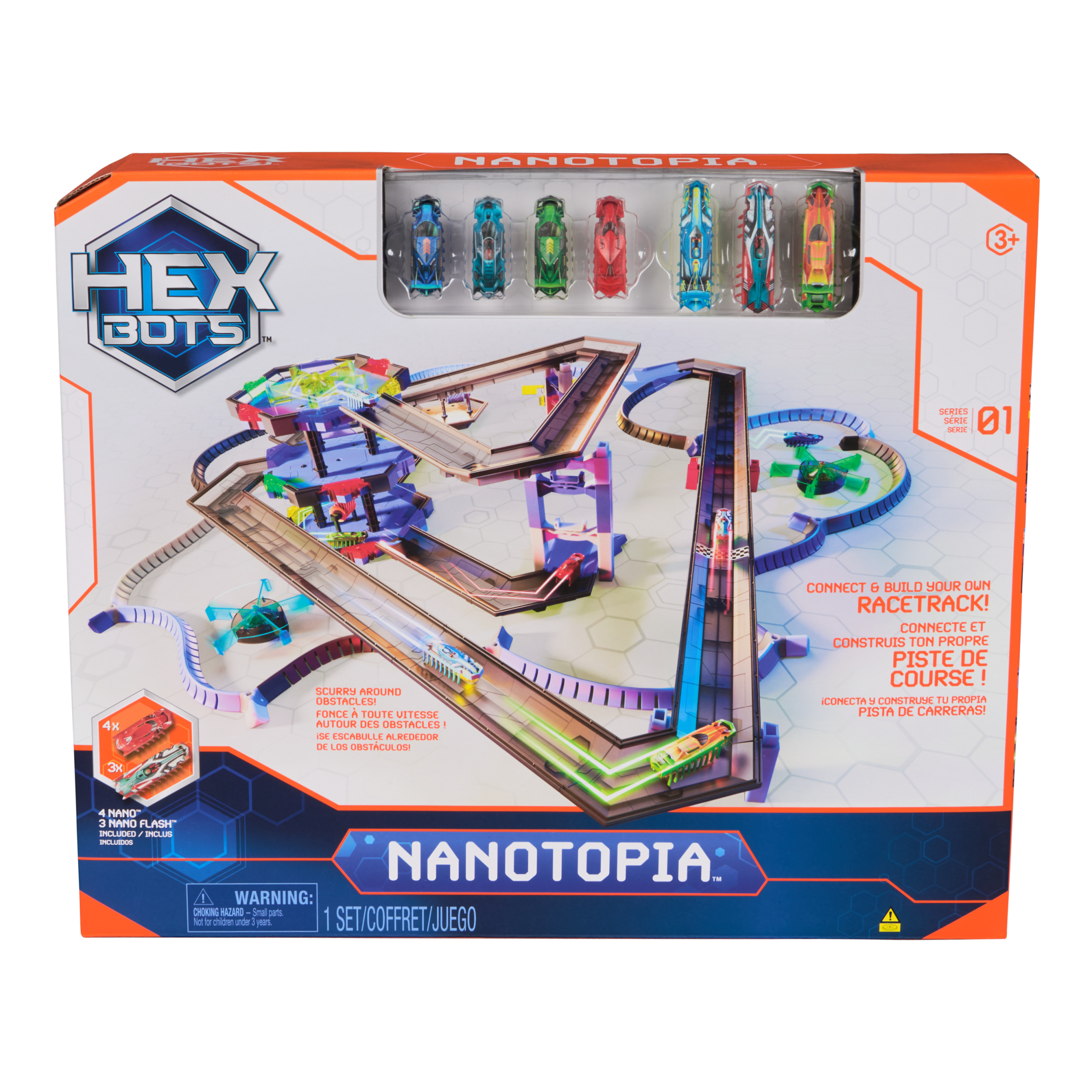 HEX BOTS Nanotopia, Sensory Toys for Kids & Cats with Over 130 Pieces ...