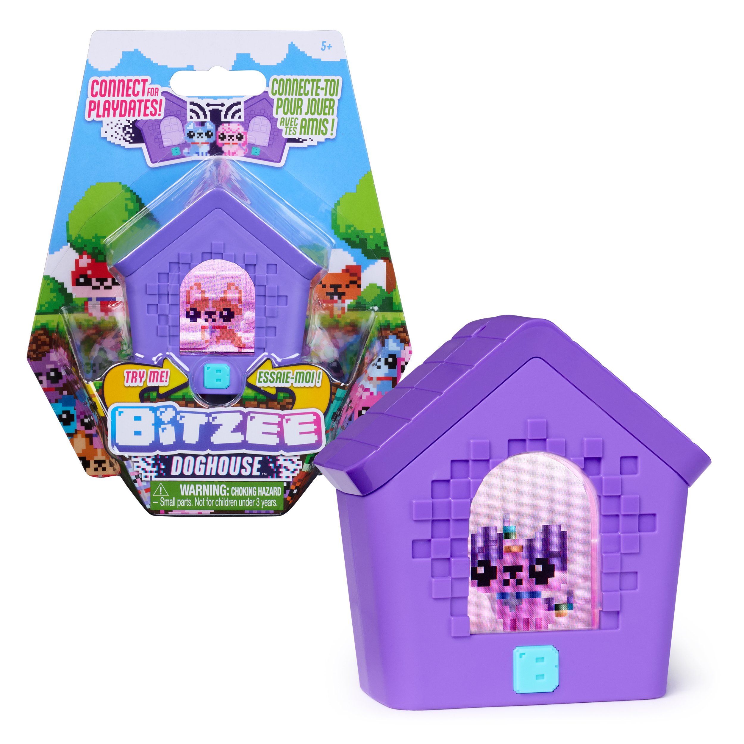 Bitzee, Doghouse Interactive Toy with 15 Puppies Inside, 3D Playroom ...
