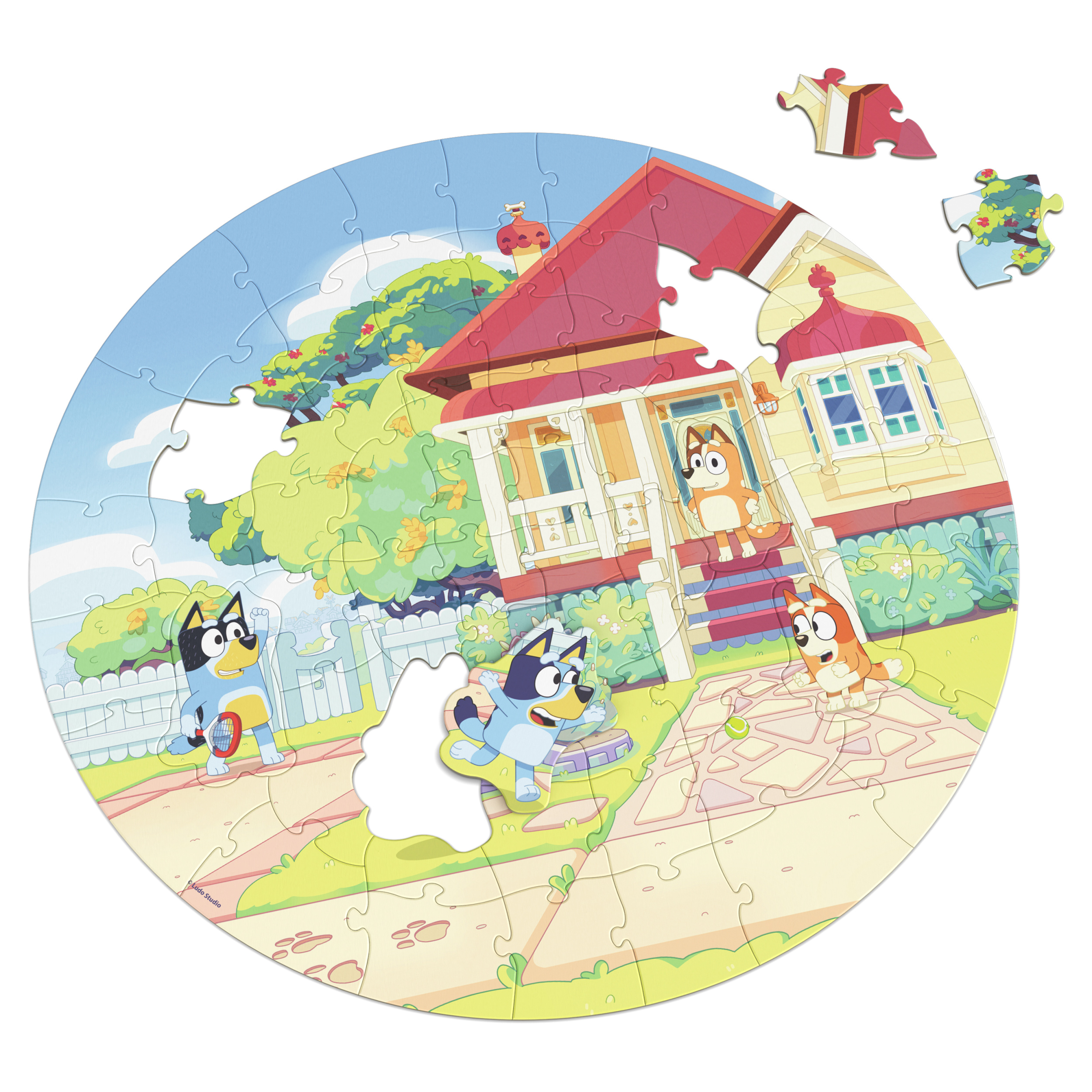 Spin Master Games, Bluey, 64-Piece Puzzle Sphere, Round Puzzle, Puzzles ...