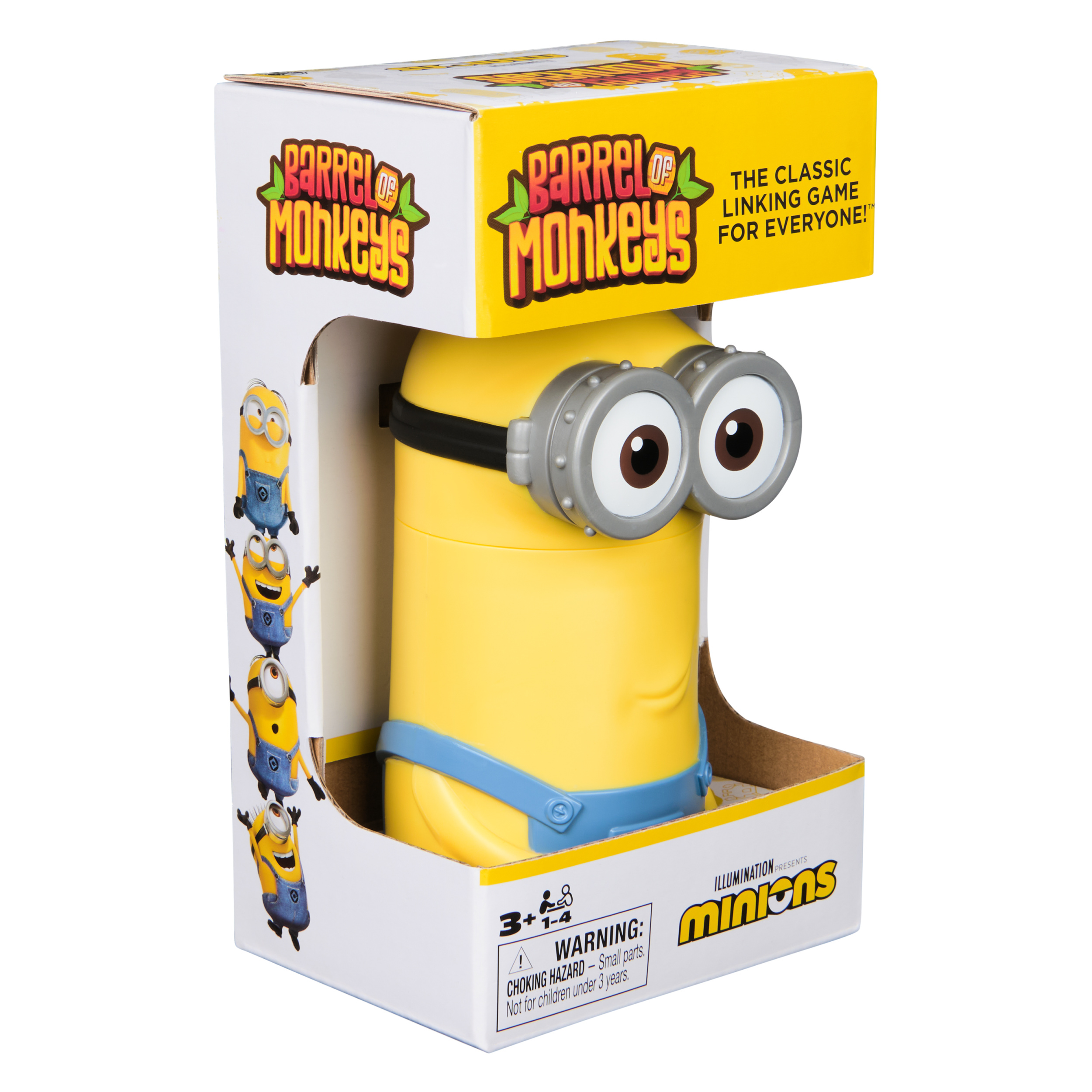 Spin Master Games, Barrel of Monkeys Minions, Classic Linking Family Game Featuring Despicable Me Minions, Easy Activity Toy for Preschoolers, for Kids & Family, 2-10 Players, For Ages 3 & Up | Spin Master Spin Master Games, Barrel of Monkeys Minions, Classic Linking Family Game Featuring Despicable Me Minions, Easy Activity Toy for Preschoolers, for Kids & Family, 2-10 Players, For Ages 3 & Up | Spin Master