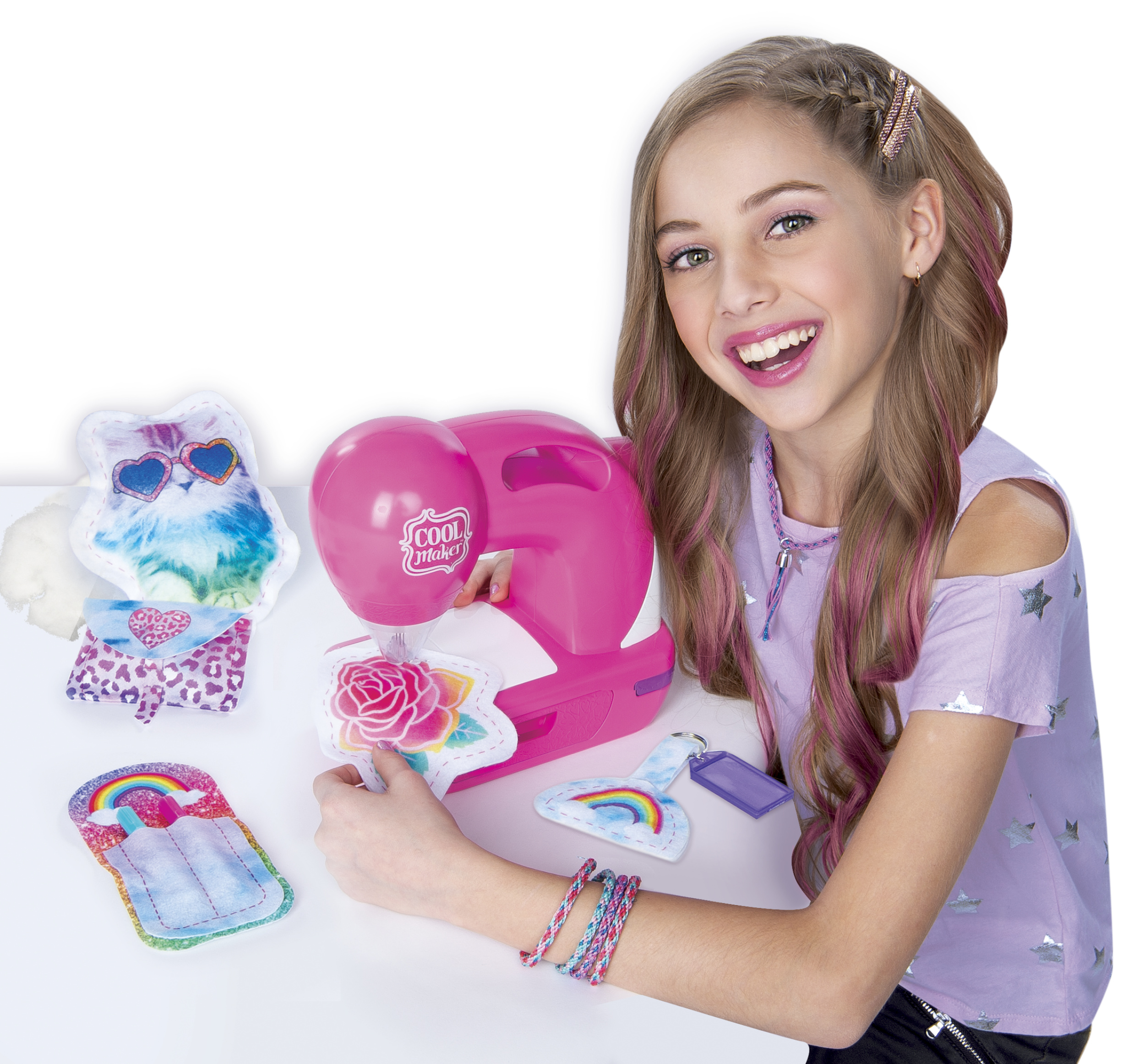 Cool Maker Sew Cool Sewing Machine with 5 Trendy Projects and Fabric for Kids 6 Aged and up Spin Master