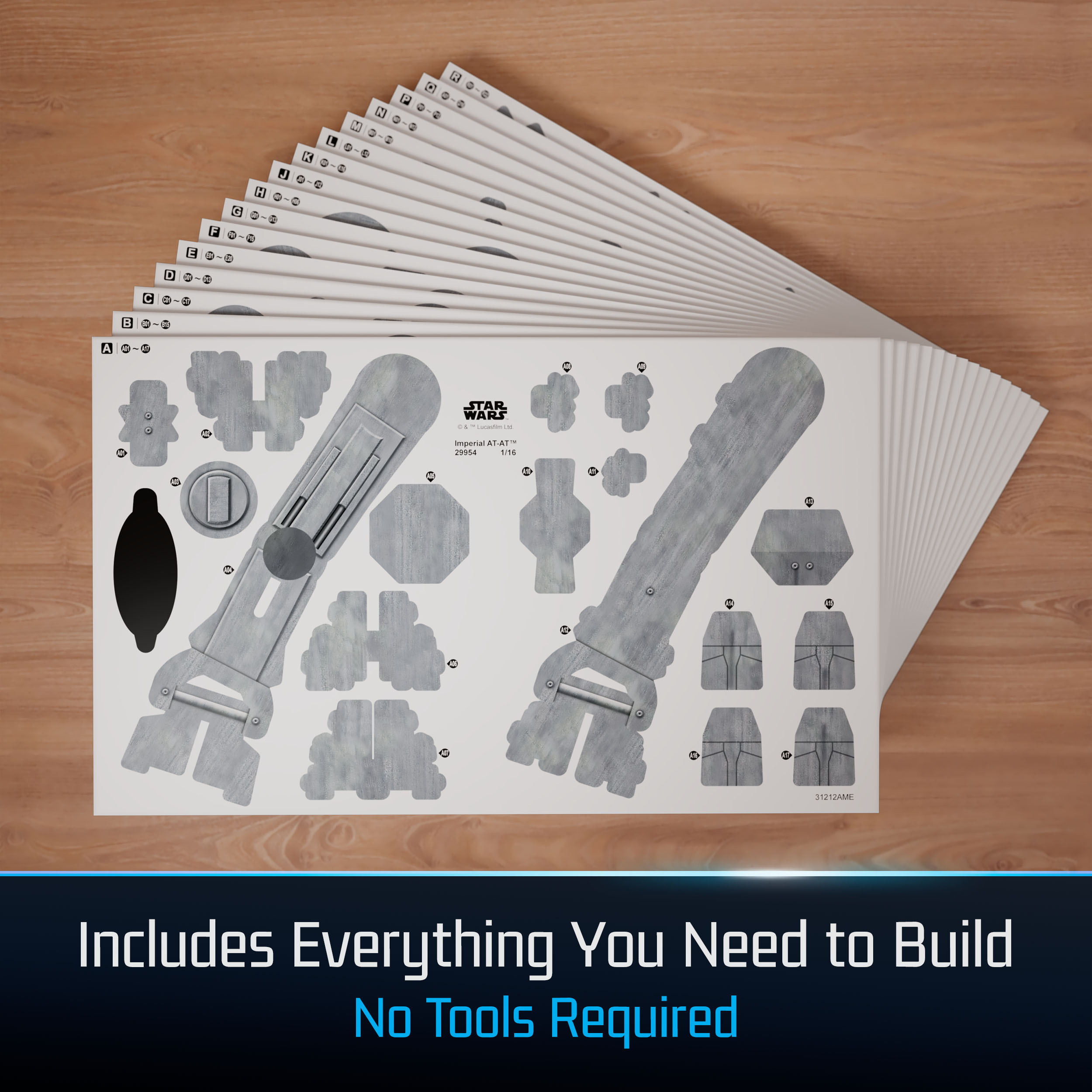 4D Build, Star Wars Imperial At-At 3D Model Kit, Star Wars