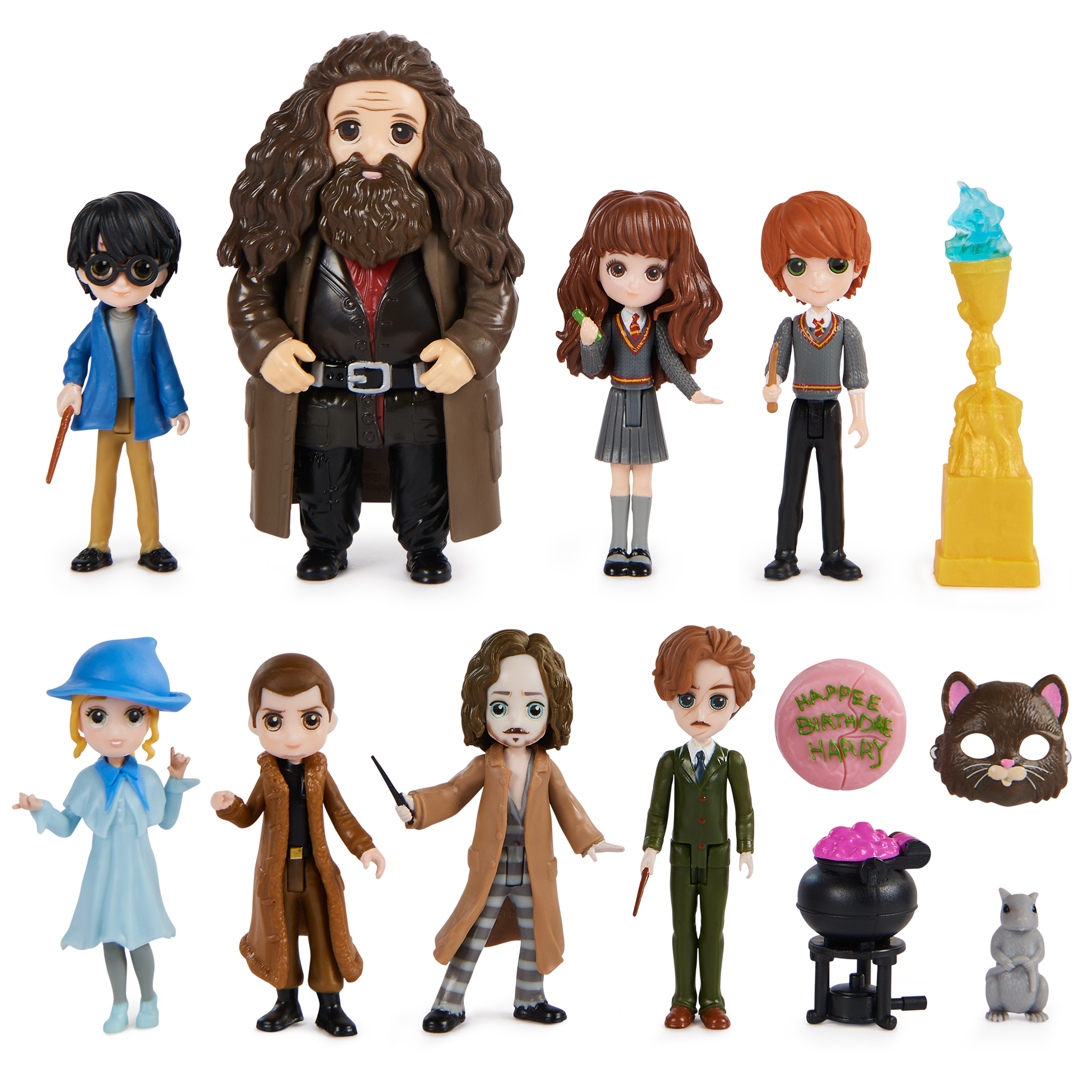 Wizarding World Harry Potter Magical Minis WB 100th Anniversary Movie Moments Gift Set 8 Figures 5 Doll Accessories Kids Toys for Ages 6 and up Spin Master
