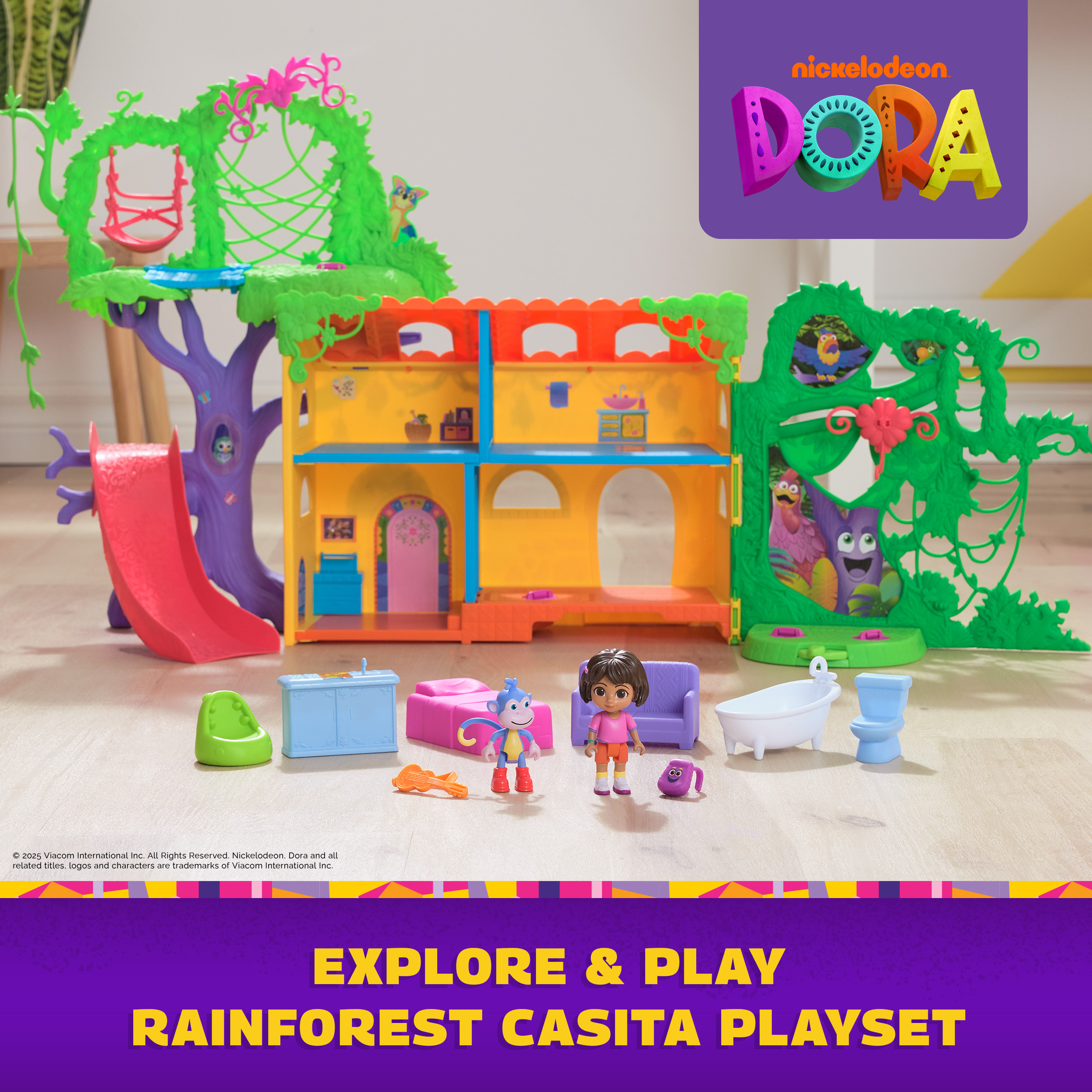 Dora, Explore & Play Rainforest Casita Playset, Dora & Boots