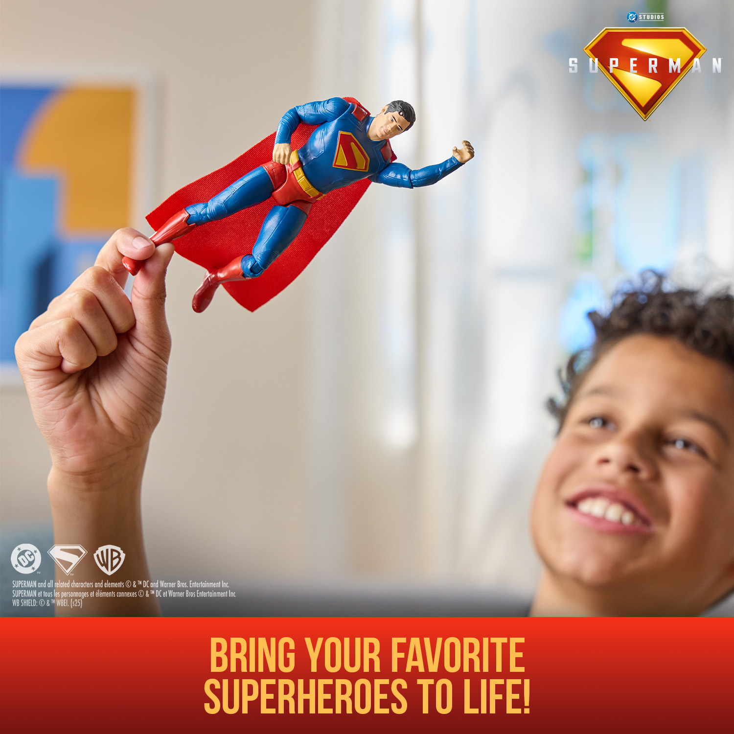DC Comics, SUPERMAN 6-Inch Action Figure, Authentic SUPERMAN