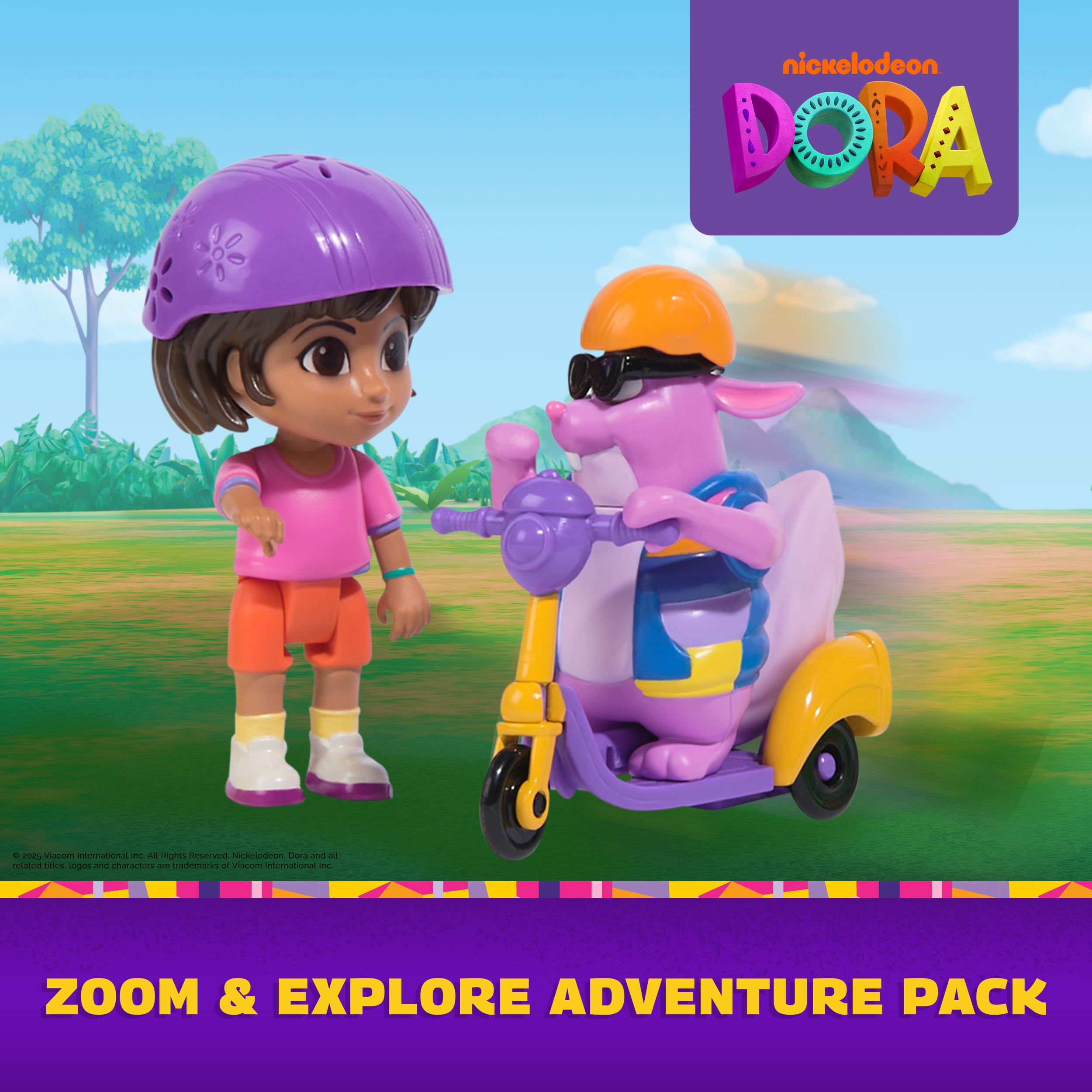 Dora, Zoom & Explore Adventure Pack with Dora & Tico Toy