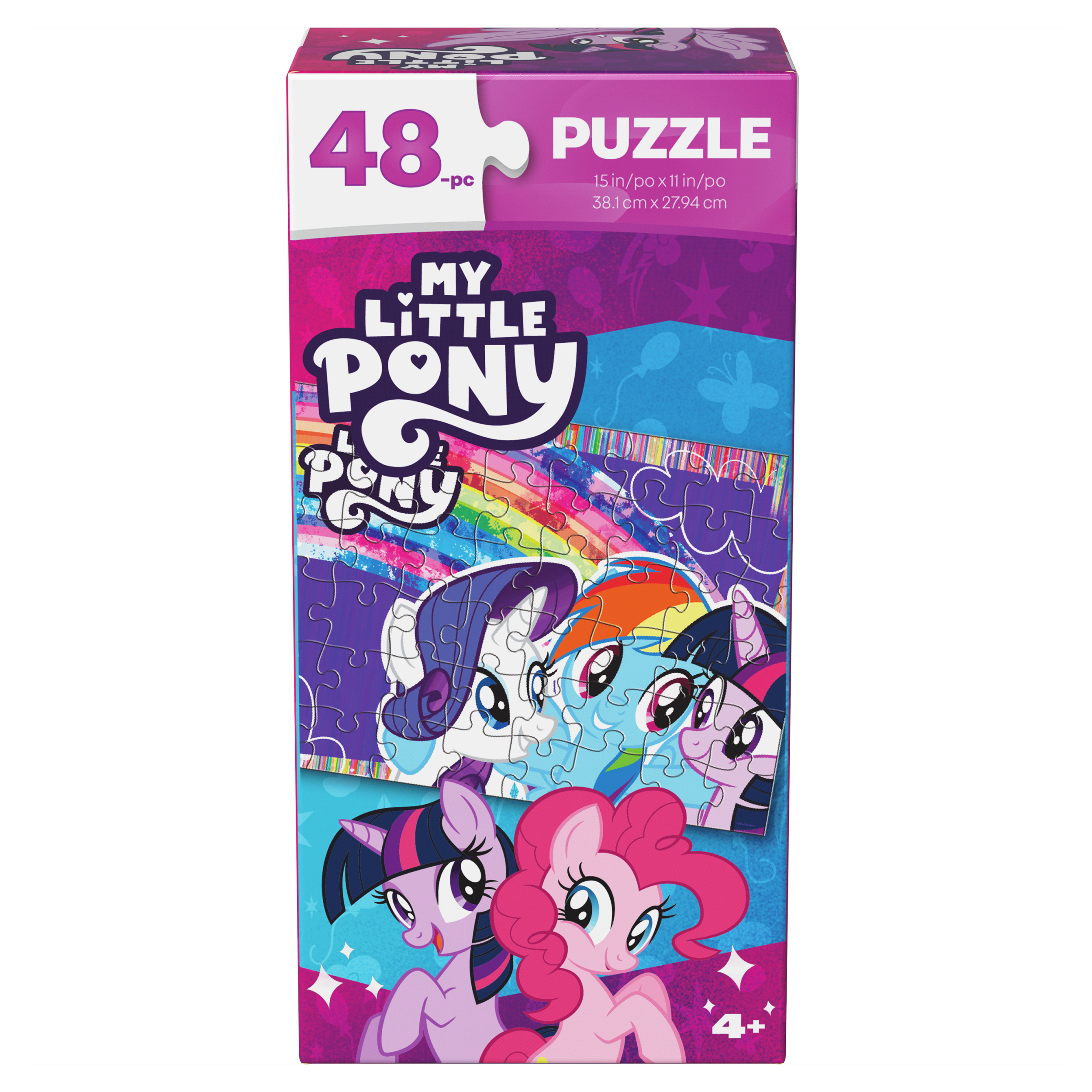 My Little Pony 48 Piece Jigsaw Puzzle Toys for Kids Tower My Little Pony Toys Kids Puzzles My Little Pony Puzzles for Kids Ages 4 and up Spin Master