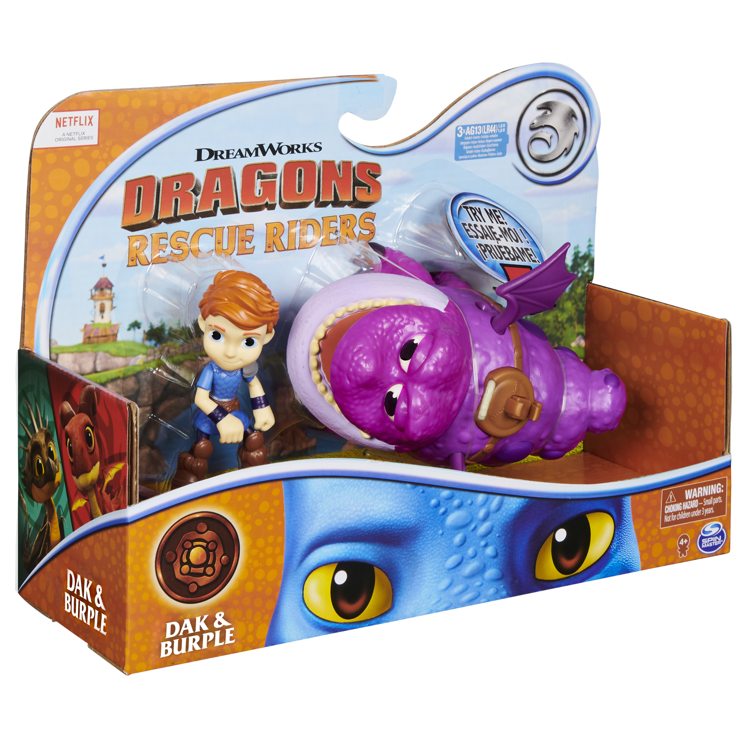 DreamWorks Dragons Rescue Riders, Burple and Dak, Dragon and Viking ...