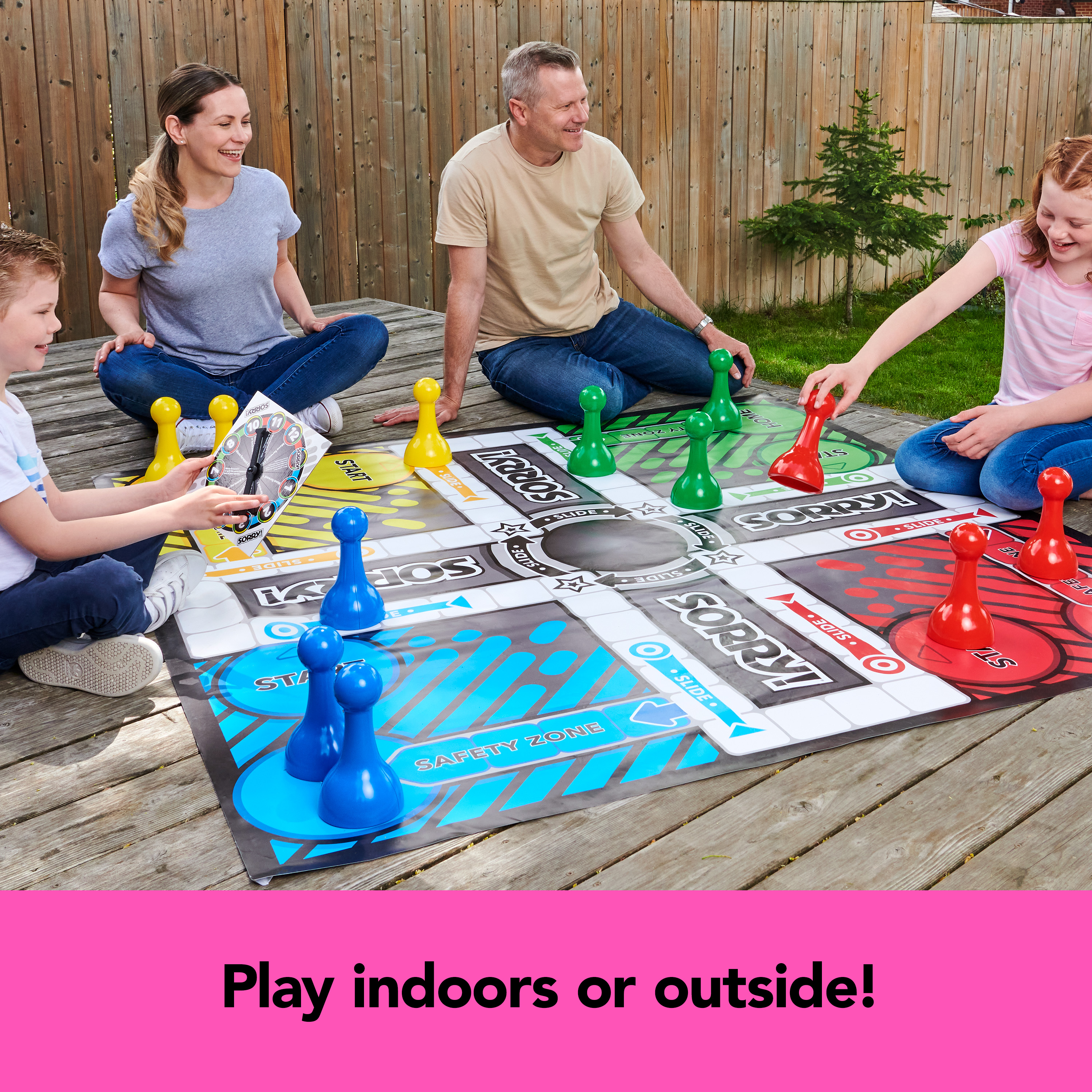 Giant SORRY Classic Family Board Game Indoor Outdoor Retro Party ...
