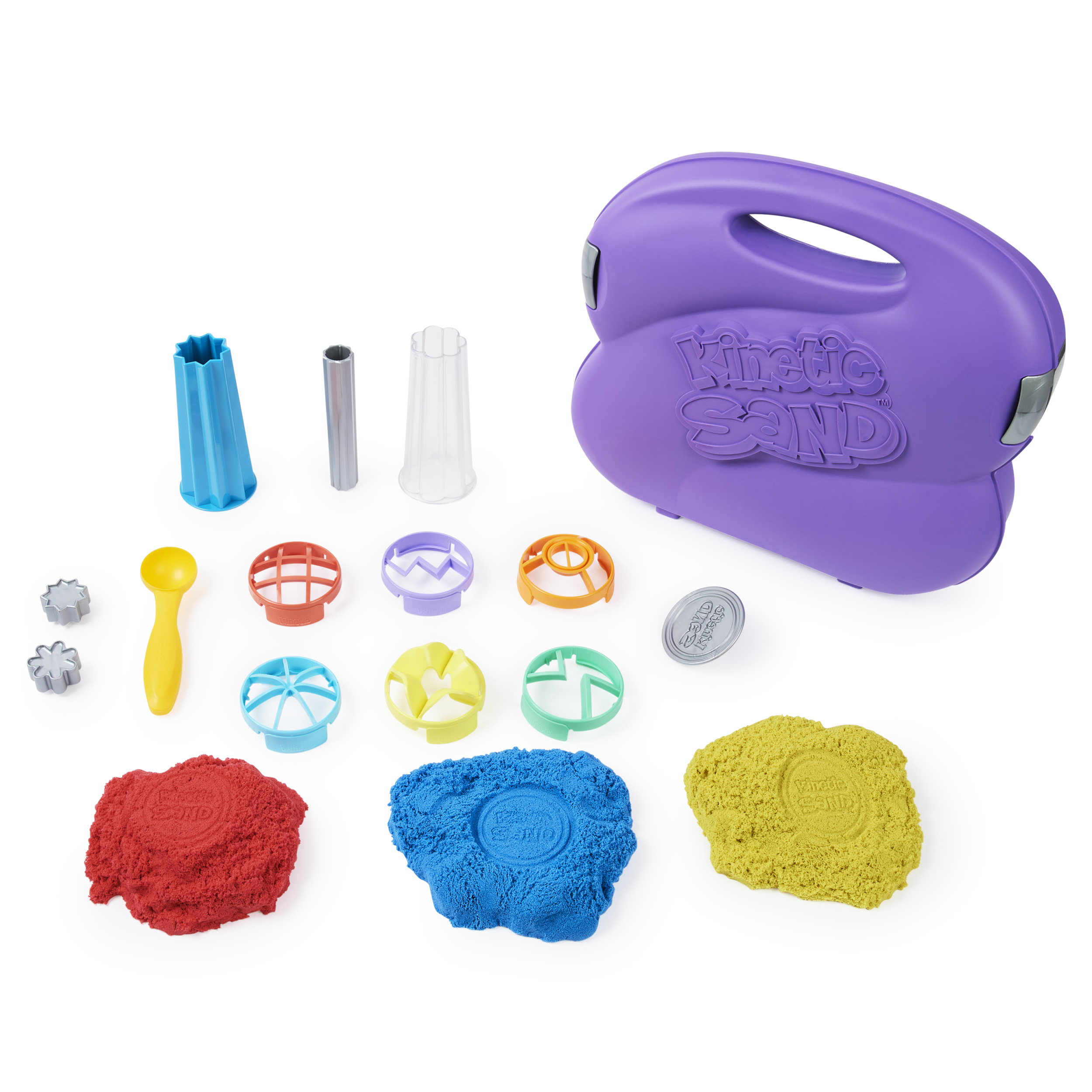 Kinetic Sand, Sandwhirlz Playset with 3 Colors of Kinetic