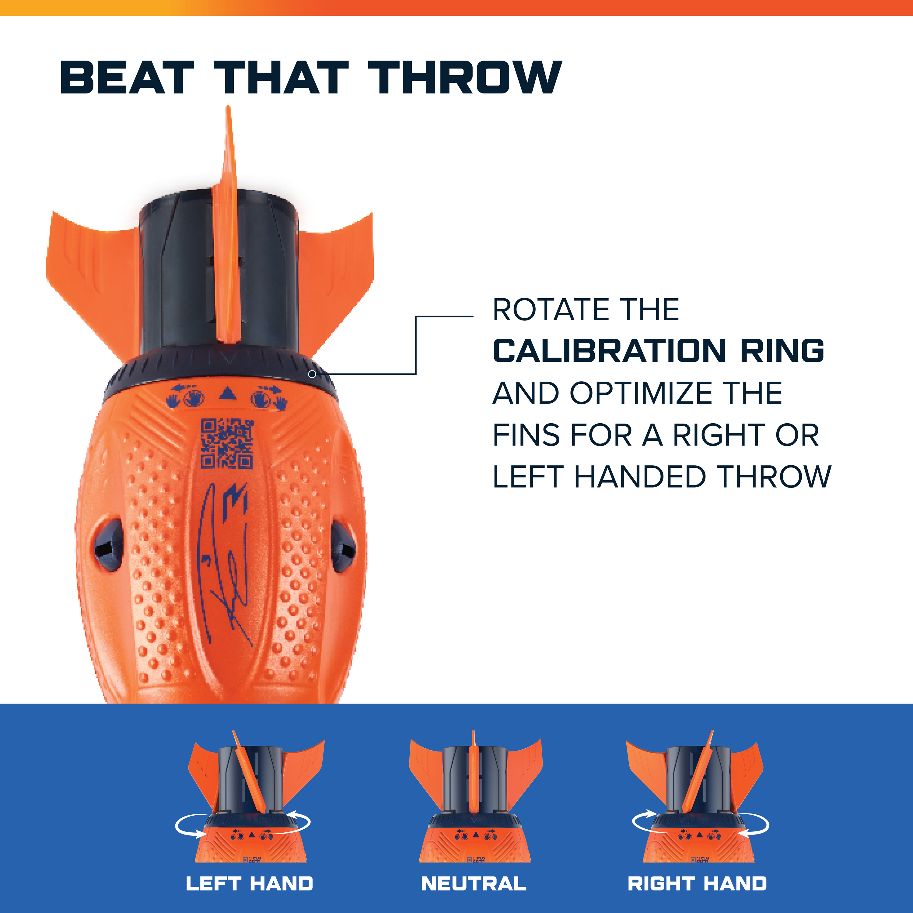 Aerobie Sonic Fin Football, Aerodynamic Russel Wilson Football Toy