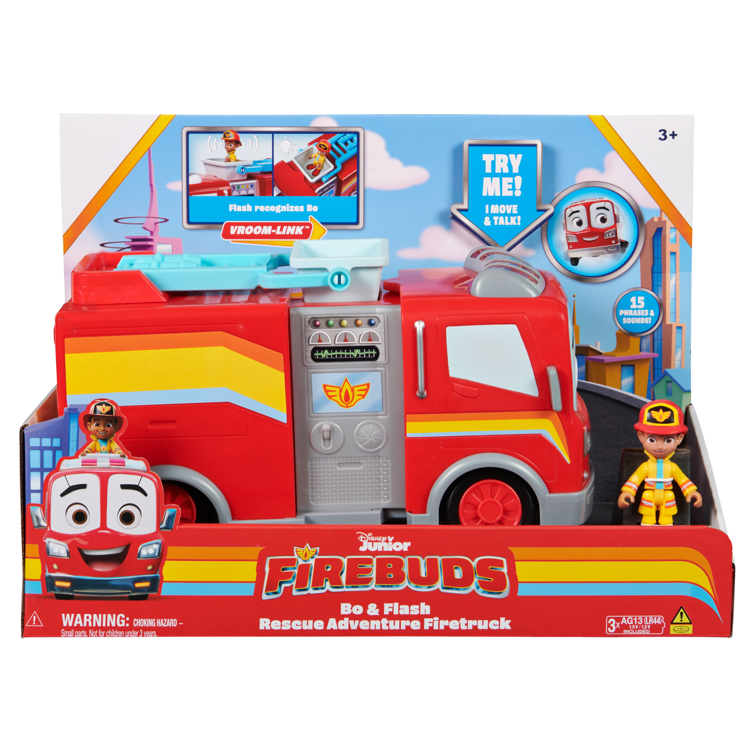 Disney Junior Firebuds Bo Flash Rescue Adventure Fire Truck Spin Master