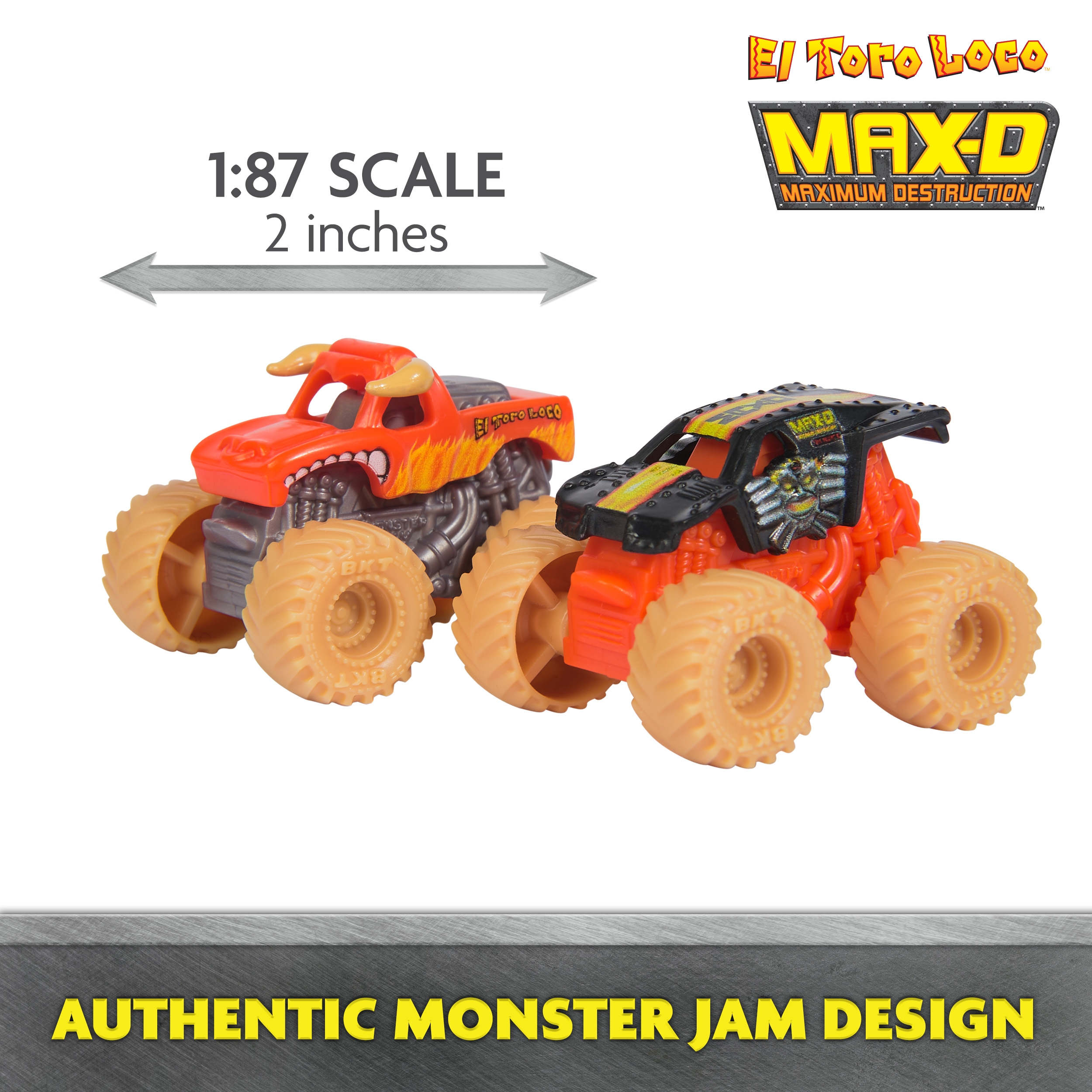 Monster Jam Mini, El Toro Loco Venom Velocity Scorpion Playset, 2