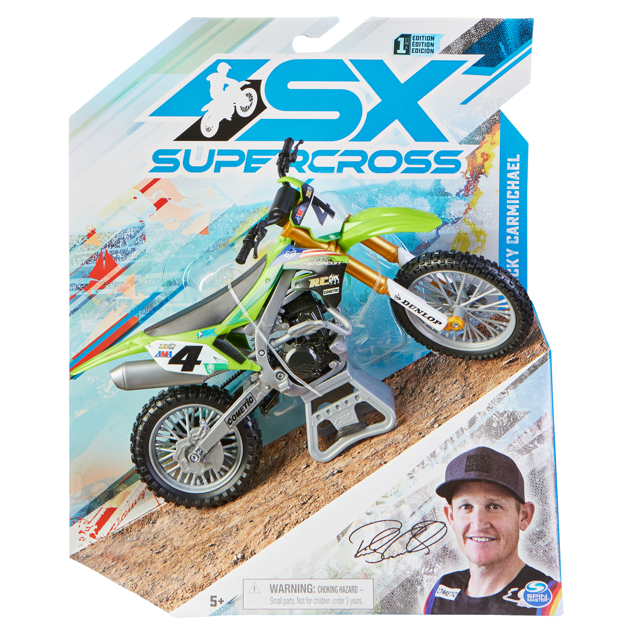 【上品】 Supercross, Collector Scale 1:10 Carmichael Ricky Authentic スポーツ