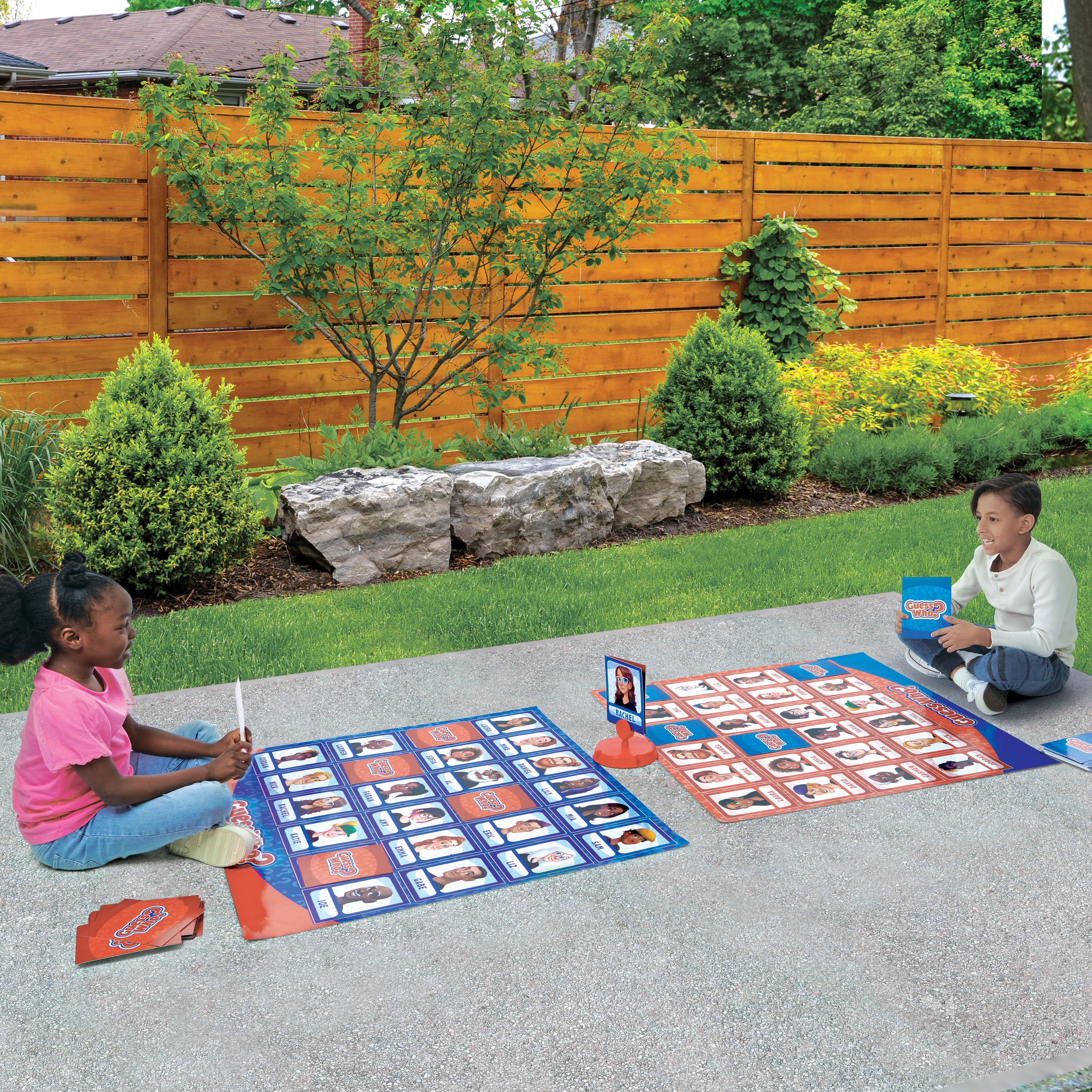 Spin Master Games, Guess Who? Giant Edition, Family Game for Indoor & Outdoor Fun with Big Oversized Board, for Family and Kids, 2-4 Players, Ages 6 & Up | Spin Master Spin Master Games, Guess Who? Giant Edition, Family Game for Indoor & Outdoor Fun with Big Oversized Board, for Family and Kids, 2-4 Players, Ages 6 & Up | Spin Master