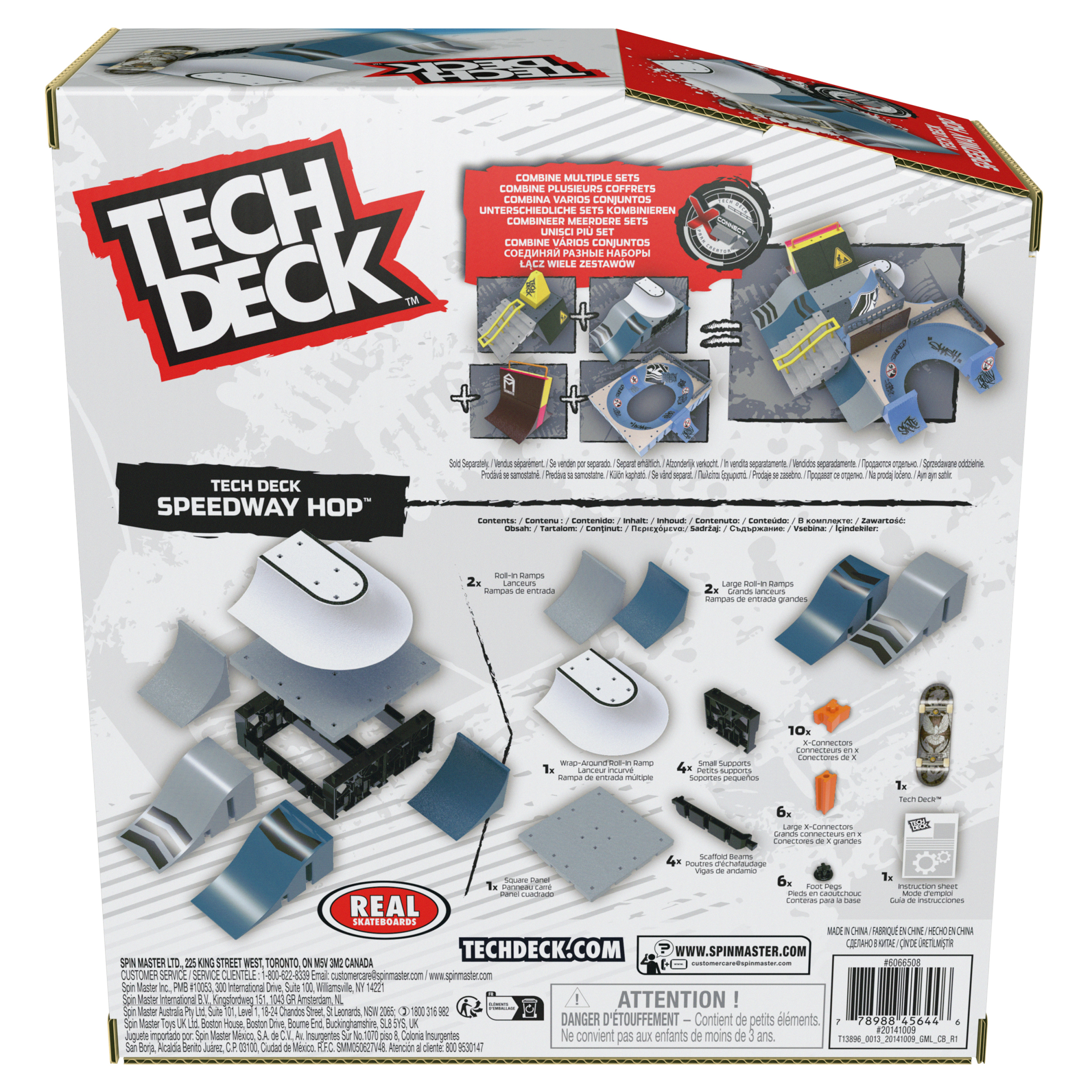 TECH DECK, Speedway Hop, X-Connect Park Creator, Customizable and